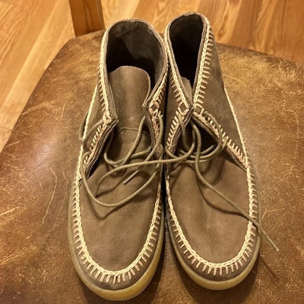 New Laidback London Shenje Crochet Lace Up Chukka Boots Camel Size 6, 7, 9